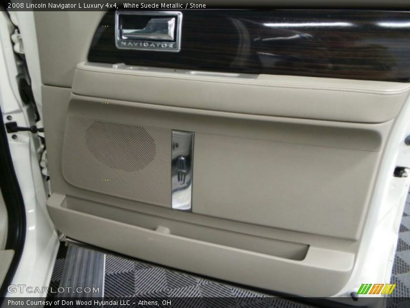 White Suede Metallic / Stone 2008 Lincoln Navigator L Luxury 4x4
