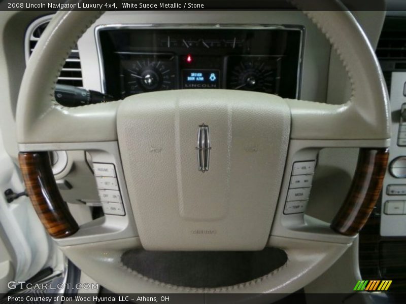 White Suede Metallic / Stone 2008 Lincoln Navigator L Luxury 4x4
