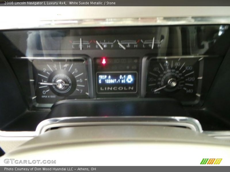 White Suede Metallic / Stone 2008 Lincoln Navigator L Luxury 4x4