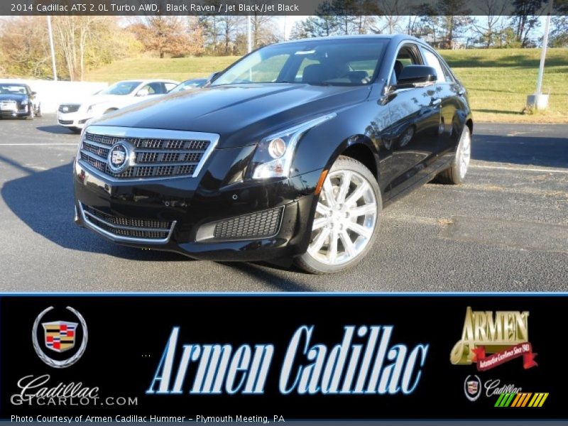 Black Raven / Jet Black/Jet Black 2014 Cadillac ATS 2.0L Turbo AWD