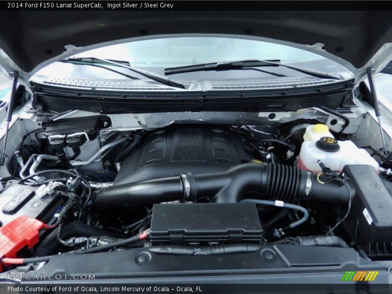 Ingot Silver / Steel Grey 2014 Ford F150 Lariat SuperCab