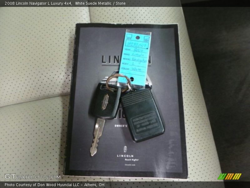 White Suede Metallic / Stone 2008 Lincoln Navigator L Luxury 4x4