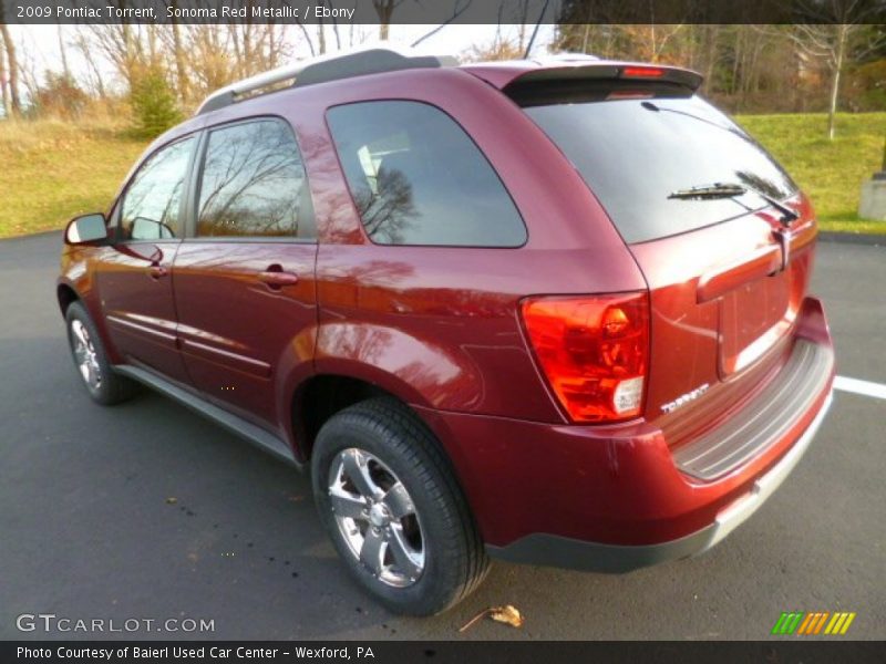 Sonoma Red Metallic / Ebony 2009 Pontiac Torrent