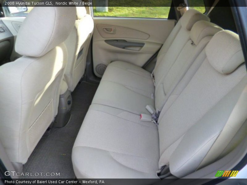 Nordic White / Beige 2008 Hyundai Tucson GLS