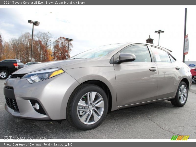Brown Sugar Metallic / Ivory 2014 Toyota Corolla LE Eco