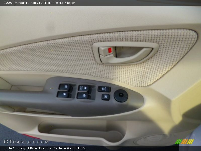 Nordic White / Beige 2008 Hyundai Tucson GLS