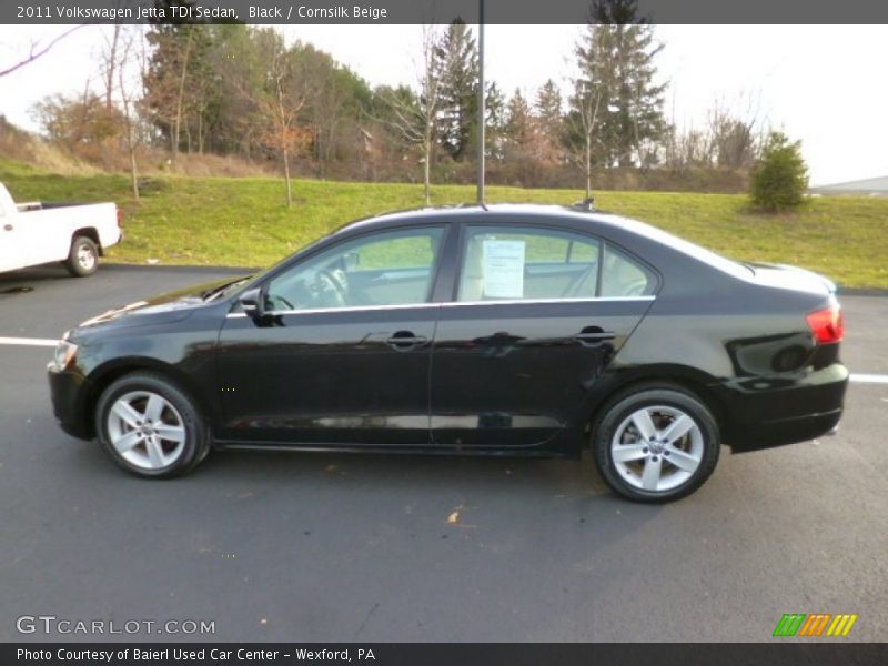 Black / Cornsilk Beige 2011 Volkswagen Jetta TDI Sedan
