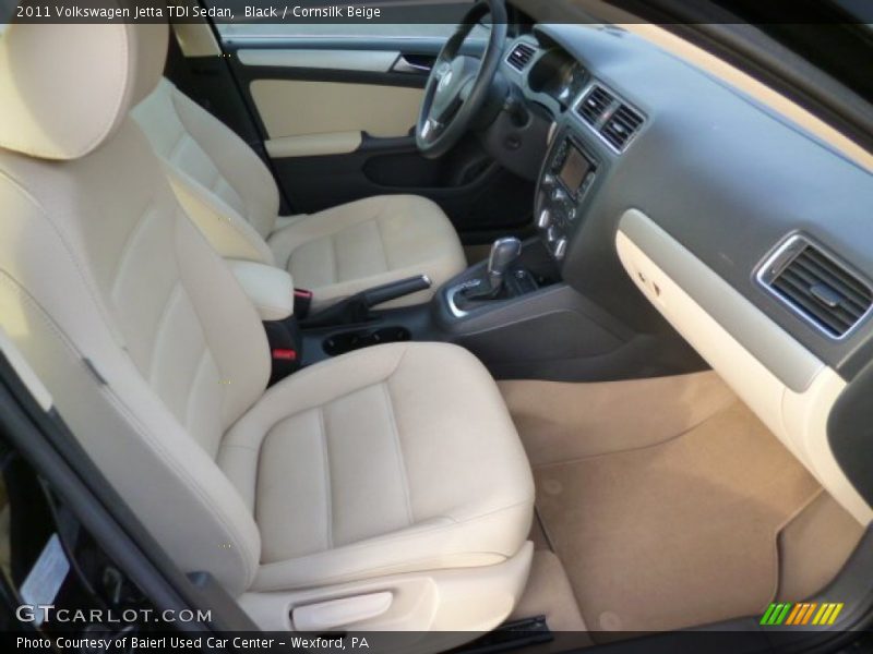Black / Cornsilk Beige 2011 Volkswagen Jetta TDI Sedan