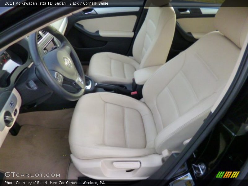 Black / Cornsilk Beige 2011 Volkswagen Jetta TDI Sedan