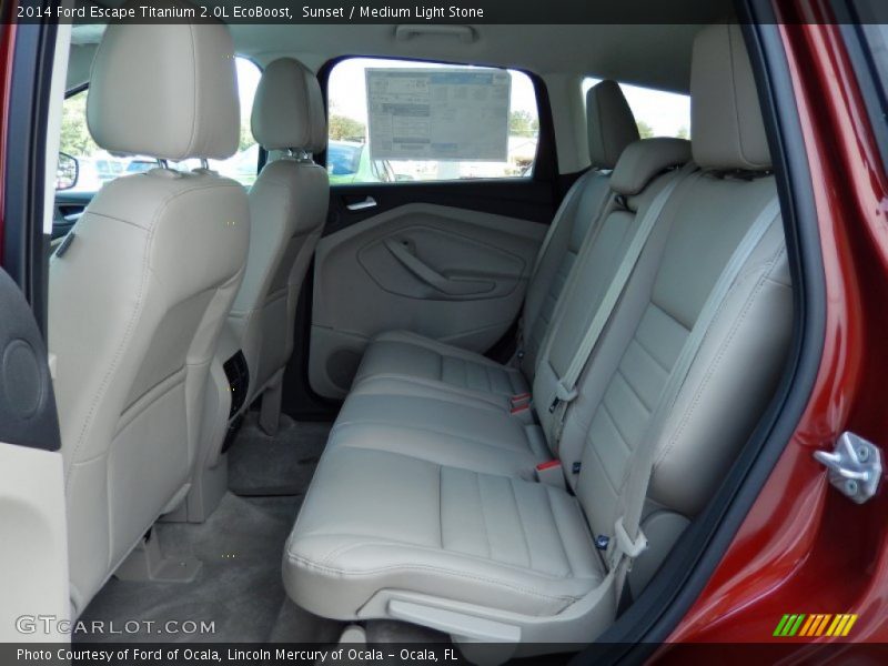 Sunset / Medium Light Stone 2014 Ford Escape Titanium 2.0L EcoBoost