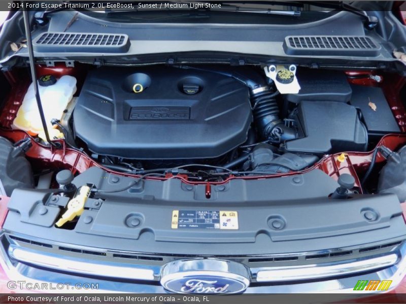 Sunset / Medium Light Stone 2014 Ford Escape Titanium 2.0L EcoBoost