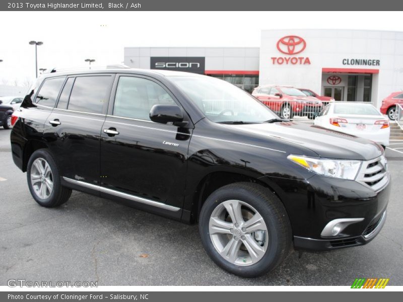 Black / Ash 2013 Toyota Highlander Limited