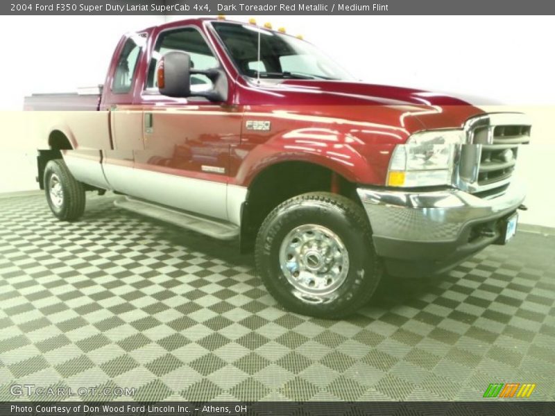 Dark Toreador Red Metallic / Medium Flint 2004 Ford F350 Super Duty Lariat SuperCab 4x4