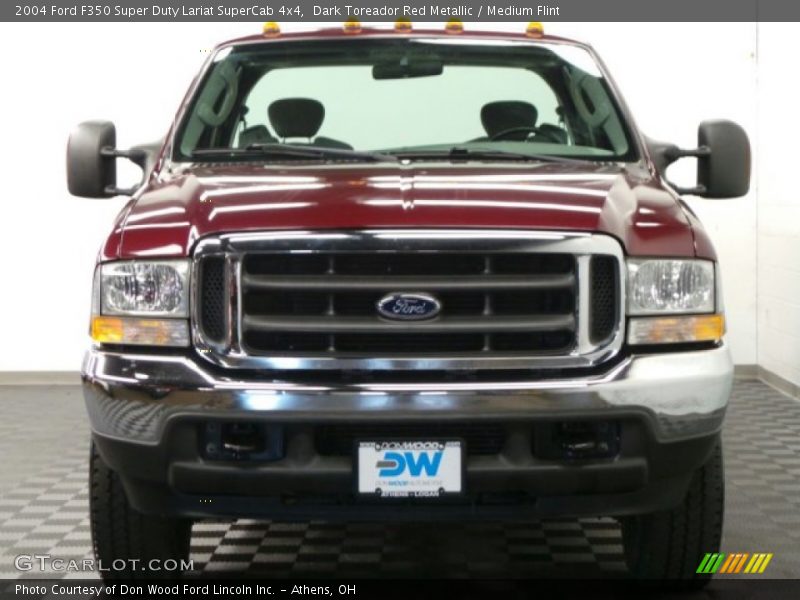 Dark Toreador Red Metallic / Medium Flint 2004 Ford F350 Super Duty Lariat SuperCab 4x4