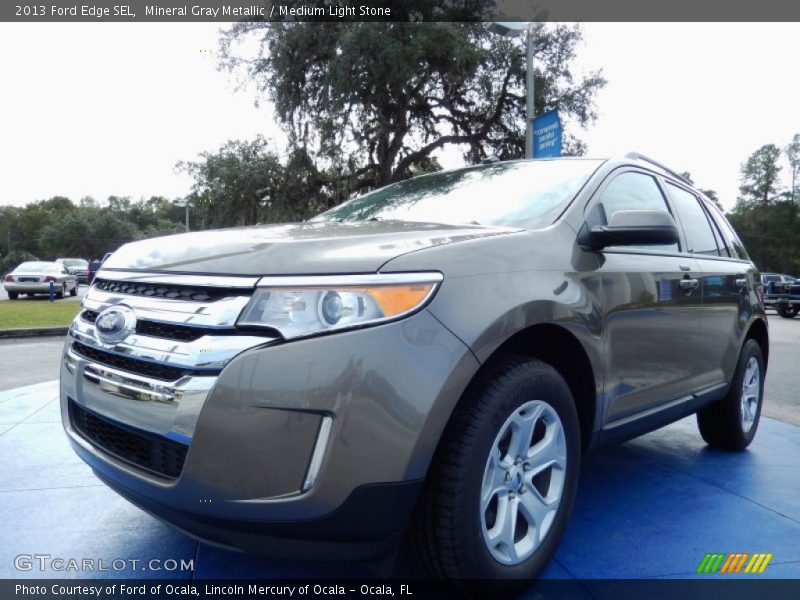 Mineral Gray Metallic / Medium Light Stone 2013 Ford Edge SEL