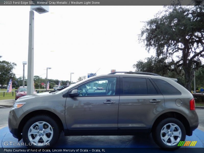 Mineral Gray Metallic / Medium Light Stone 2013 Ford Edge SEL