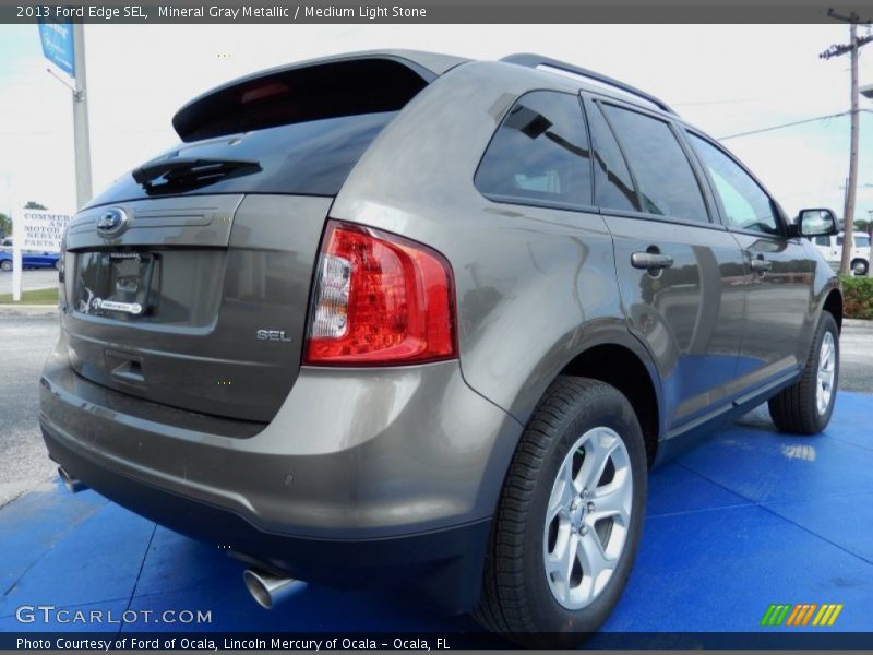 Mineral Gray Metallic / Medium Light Stone 2013 Ford Edge SEL