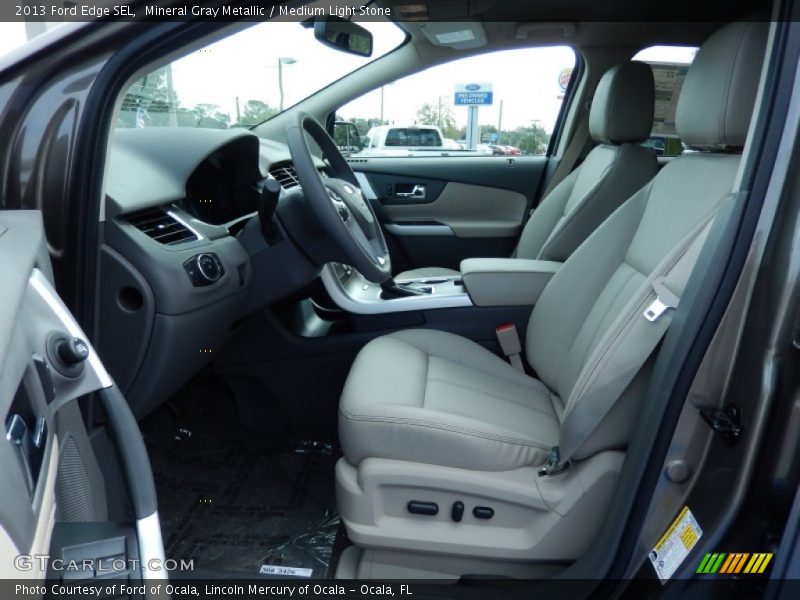 Mineral Gray Metallic / Medium Light Stone 2013 Ford Edge SEL