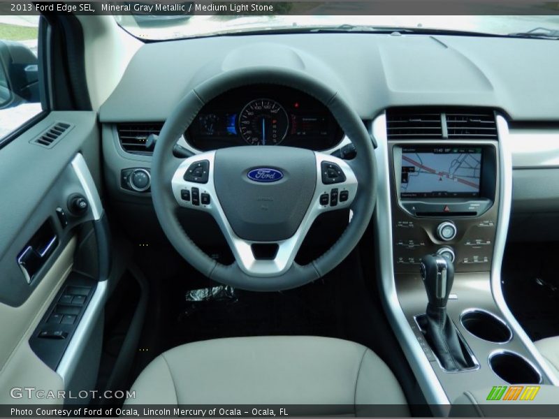 Mineral Gray Metallic / Medium Light Stone 2013 Ford Edge SEL