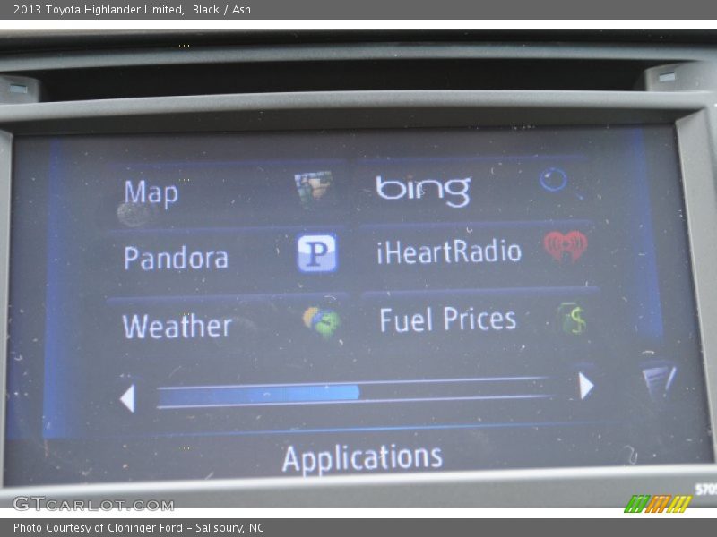 Black / Ash 2013 Toyota Highlander Limited
