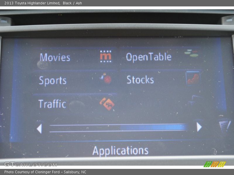 Black / Ash 2013 Toyota Highlander Limited