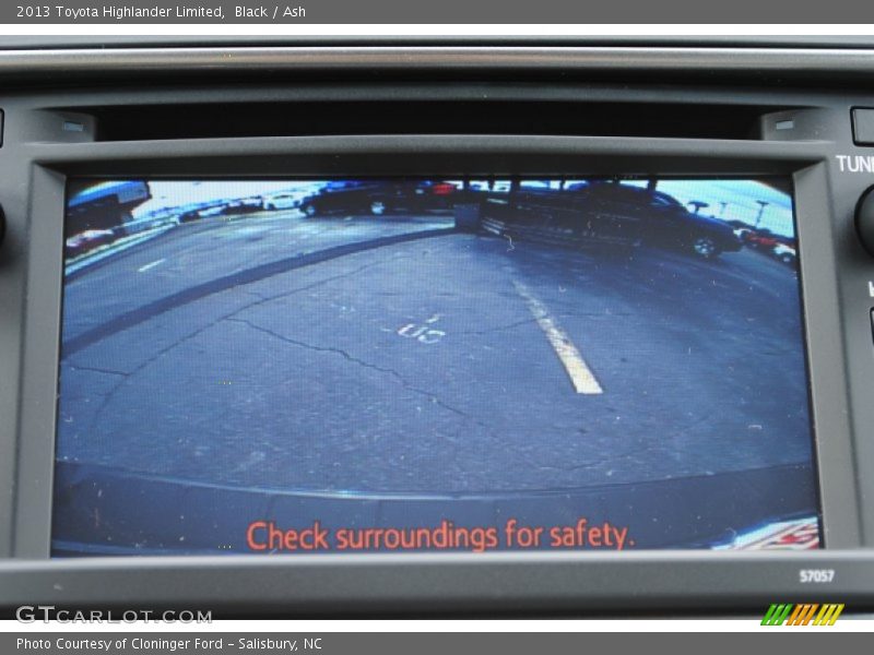 Black / Ash 2013 Toyota Highlander Limited