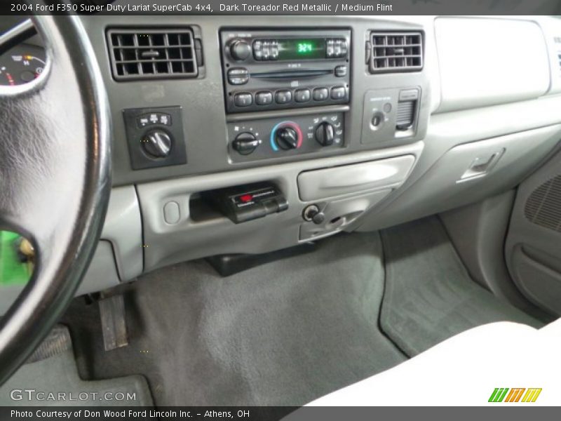 Dark Toreador Red Metallic / Medium Flint 2004 Ford F350 Super Duty Lariat SuperCab 4x4