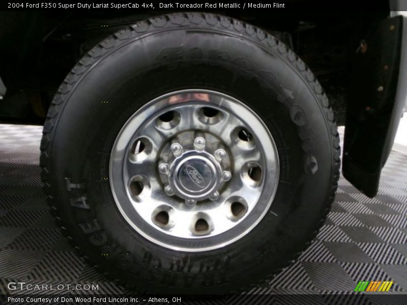 Dark Toreador Red Metallic / Medium Flint 2004 Ford F350 Super Duty Lariat SuperCab 4x4