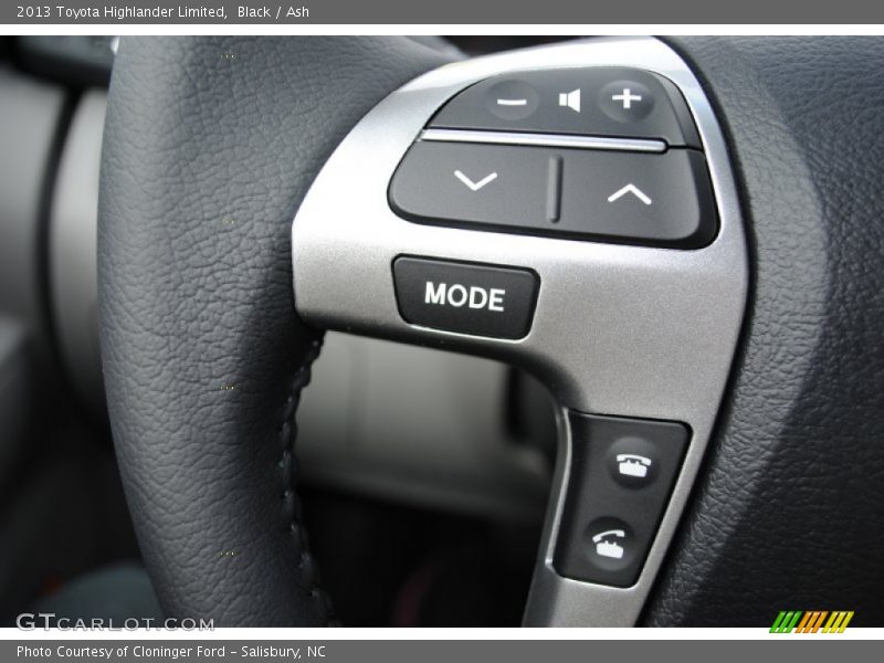 Black / Ash 2013 Toyota Highlander Limited