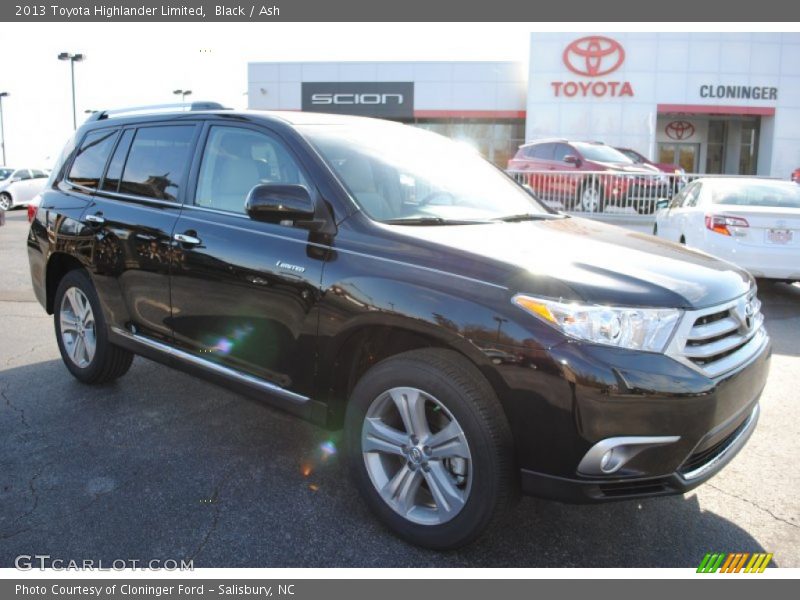 Black / Ash 2013 Toyota Highlander Limited