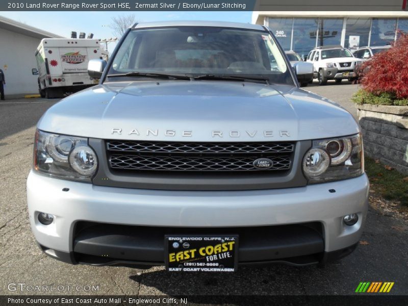 Zermatt Silver / Ebony/Lunar Stitching 2010 Land Rover Range Rover Sport HSE
