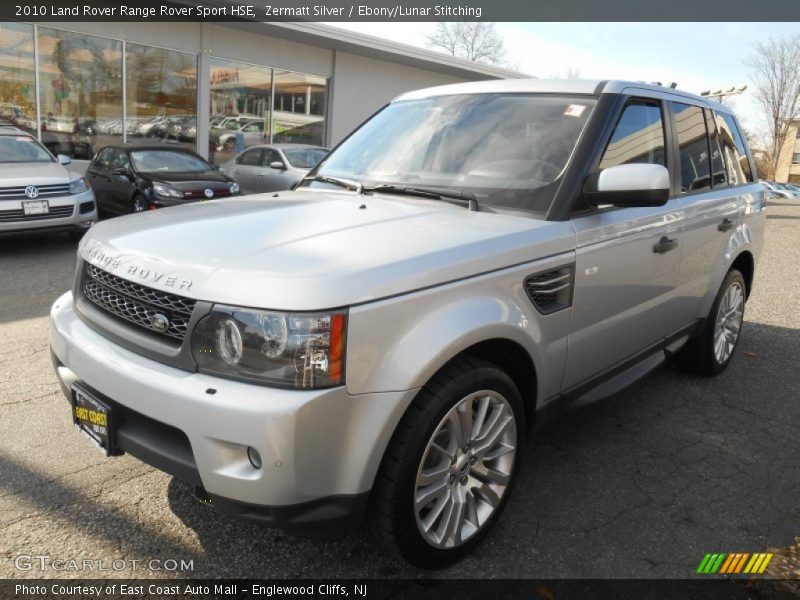 Zermatt Silver / Ebony/Lunar Stitching 2010 Land Rover Range Rover Sport HSE