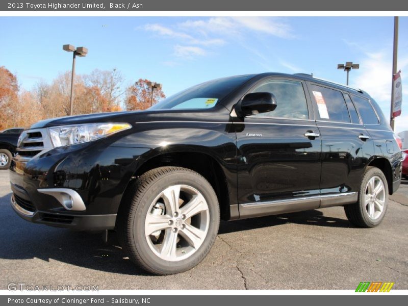 Black / Ash 2013 Toyota Highlander Limited