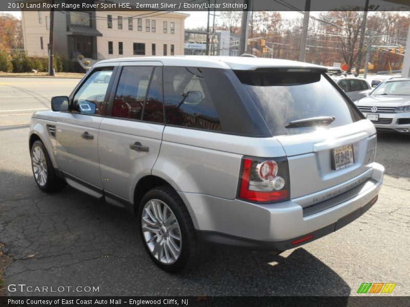 Zermatt Silver / Ebony/Lunar Stitching 2010 Land Rover Range Rover Sport HSE