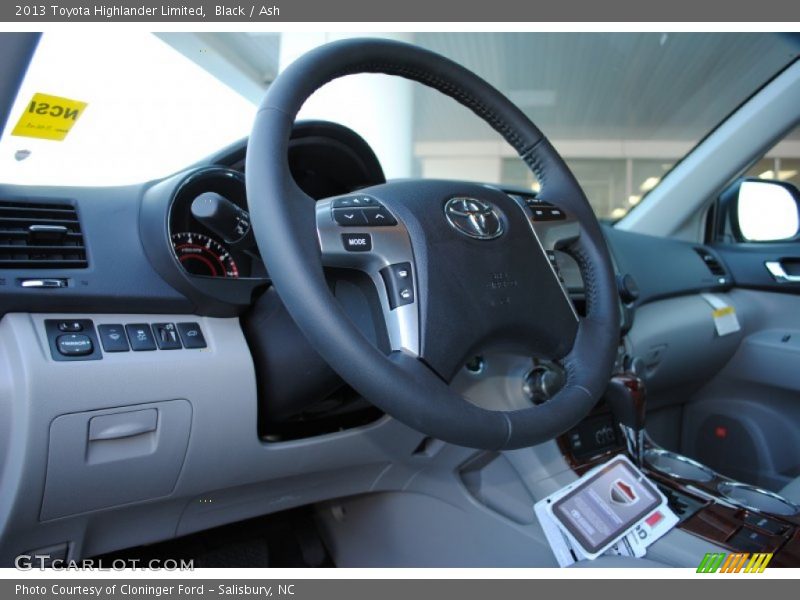 Black / Ash 2013 Toyota Highlander Limited