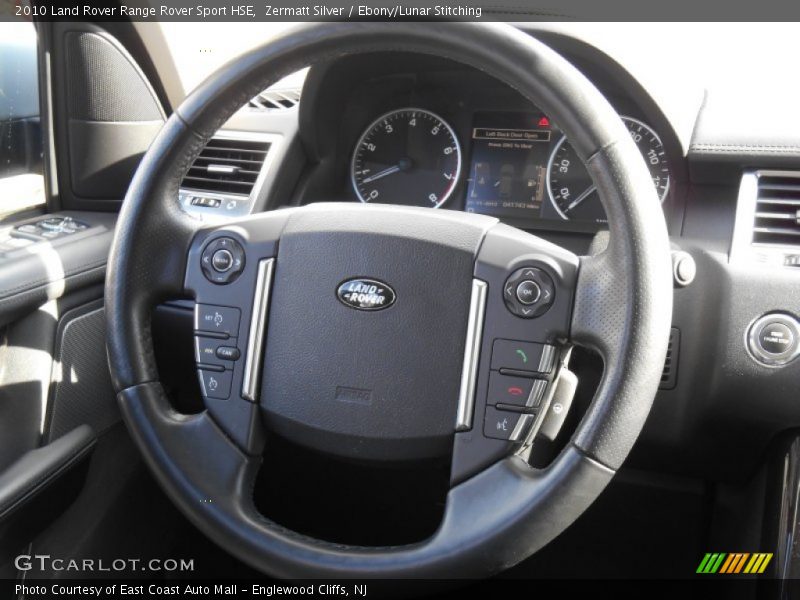 Zermatt Silver / Ebony/Lunar Stitching 2010 Land Rover Range Rover Sport HSE