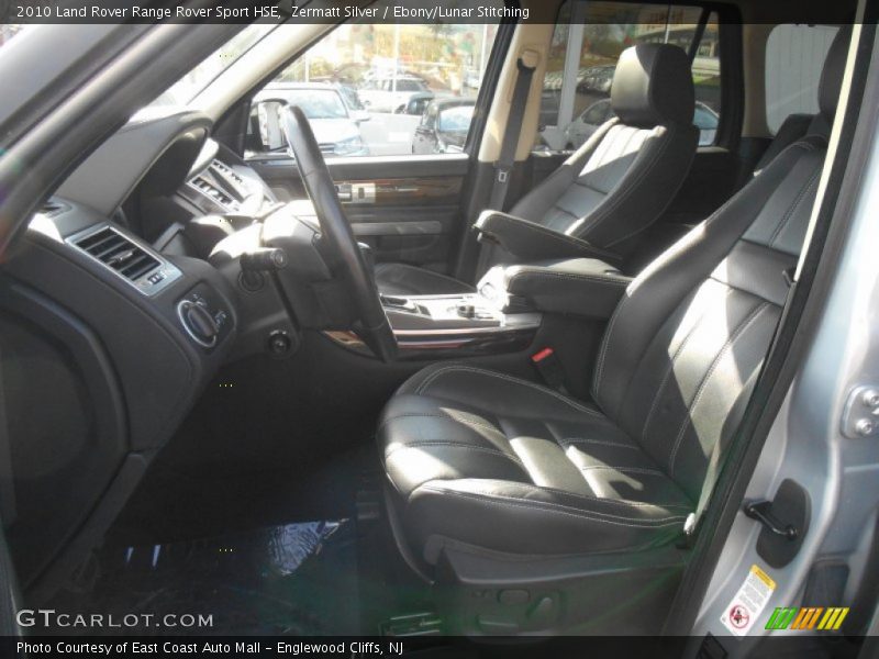 Zermatt Silver / Ebony/Lunar Stitching 2010 Land Rover Range Rover Sport HSE
