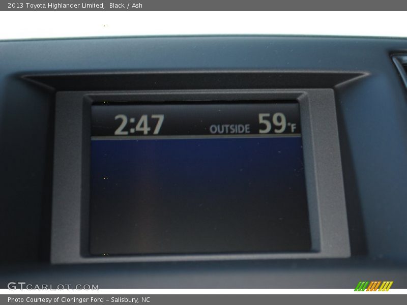Black / Ash 2013 Toyota Highlander Limited