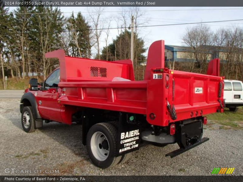 Vermillion Red / Steel 2014 Ford F550 Super Duty XL Regular Cab 4x4 Dump Truck