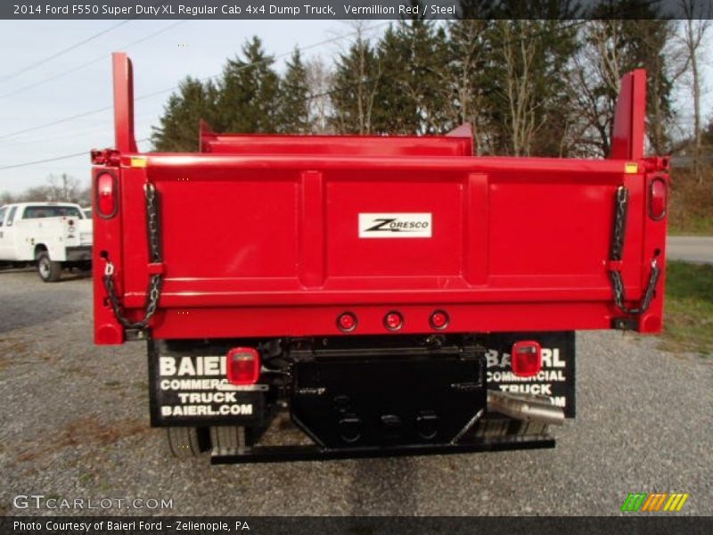 Vermillion Red / Steel 2014 Ford F550 Super Duty XL Regular Cab 4x4 Dump Truck