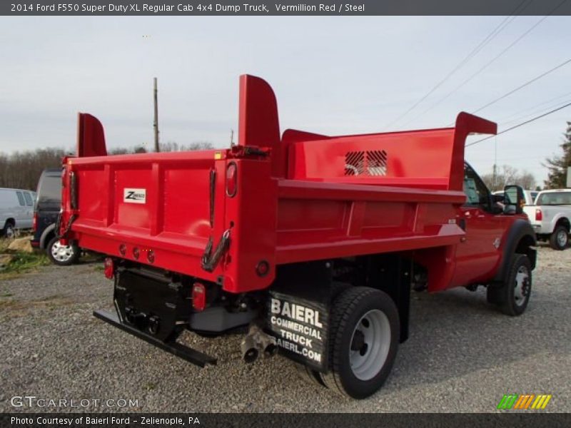 Vermillion Red / Steel 2014 Ford F550 Super Duty XL Regular Cab 4x4 Dump Truck