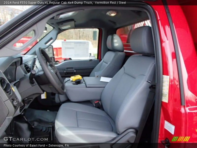 Front Seat of 2014 F550 Super Duty XL Regular Cab 4x4 Dump Truck