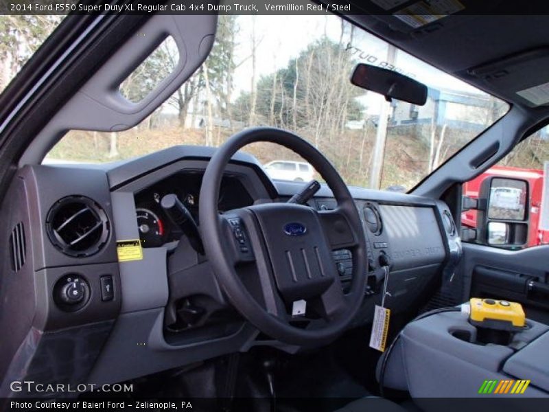 Dashboard of 2014 F550 Super Duty XL Regular Cab 4x4 Dump Truck