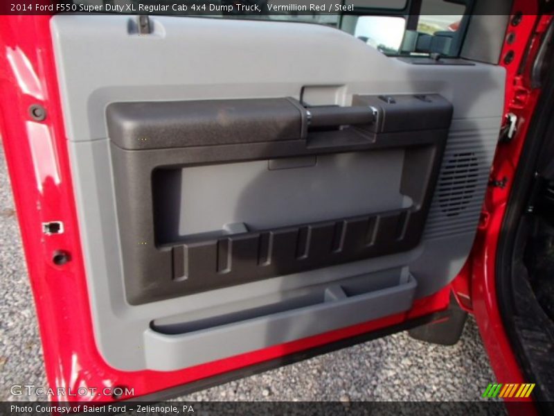 Vermillion Red / Steel 2014 Ford F550 Super Duty XL Regular Cab 4x4 Dump Truck