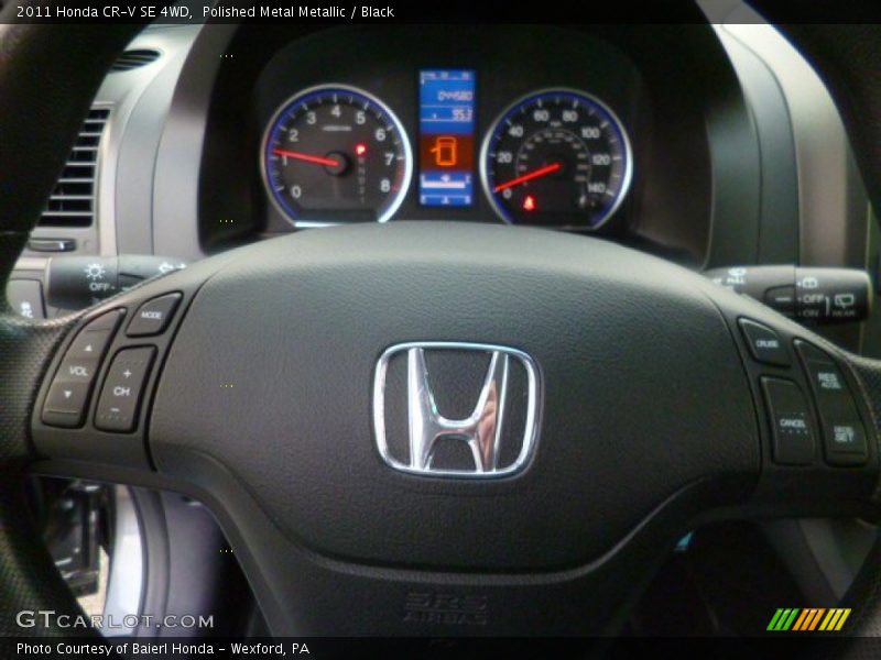 Polished Metal Metallic / Black 2011 Honda CR-V SE 4WD