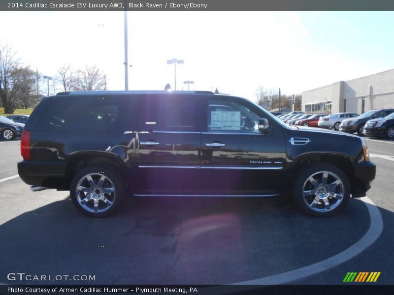 Black Raven / Ebony/Ebony 2014 Cadillac Escalade ESV Luxury AWD