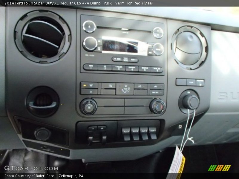 Controls of 2014 F550 Super Duty XL Regular Cab 4x4 Dump Truck