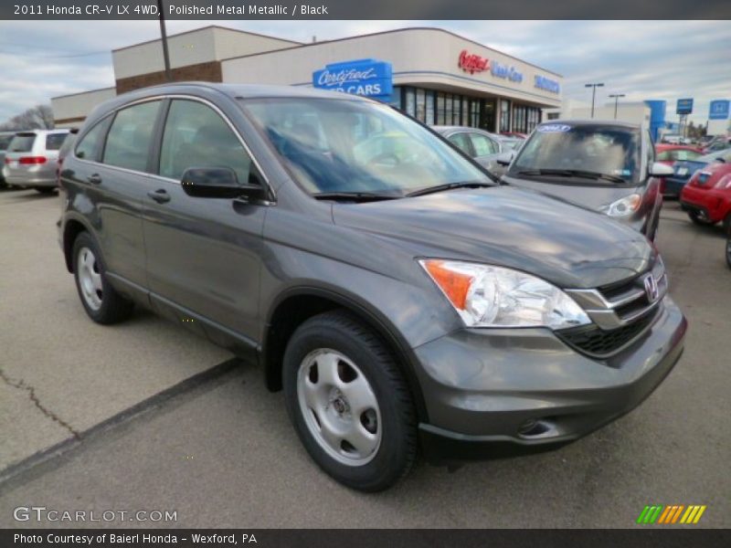 Polished Metal Metallic / Black 2011 Honda CR-V LX 4WD