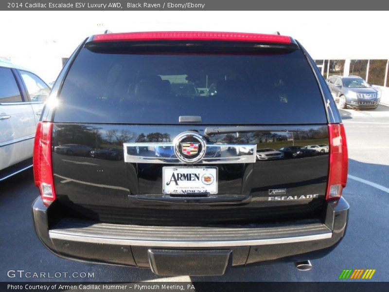 Black Raven / Ebony/Ebony 2014 Cadillac Escalade ESV Luxury AWD