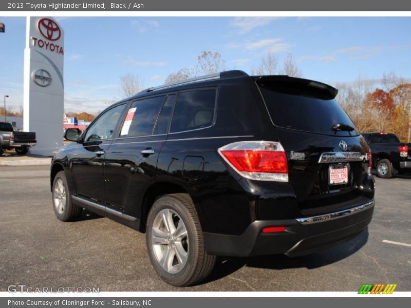 Black / Ash 2013 Toyota Highlander Limited